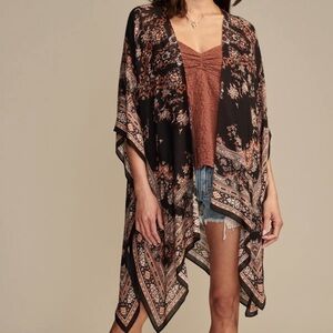 Lucky Brand Printed Easy Kimono - One Size